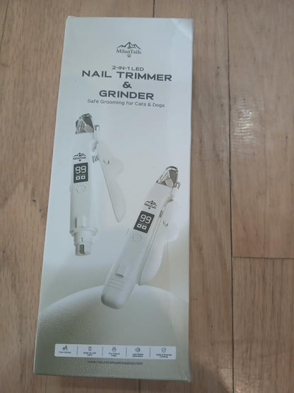 Rechargeable Cat Dog Nail Trimmer and Grinder