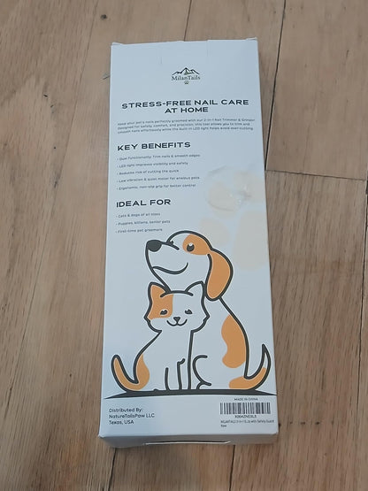 Rechargeable Cat Dog Nail Trimmer and Grinder
